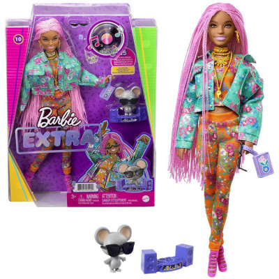 Bábika Barbie Extra – doplnky s figúrkou myšky